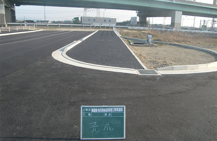 蜂屋敷・向河原線 道路新設工事3枚目